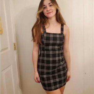Plaid bodycon dress